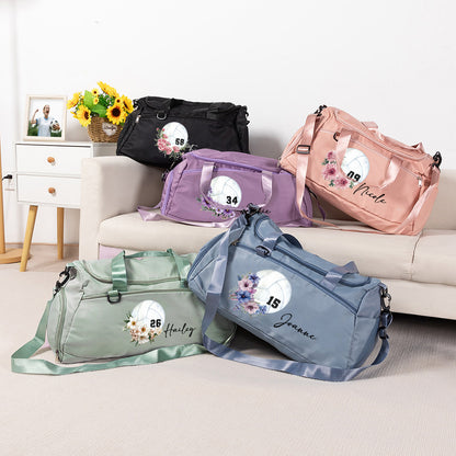 Custom Name Volleyball Duffle Bag