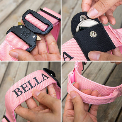 Personalized Dog Collar with AirTag Pocket