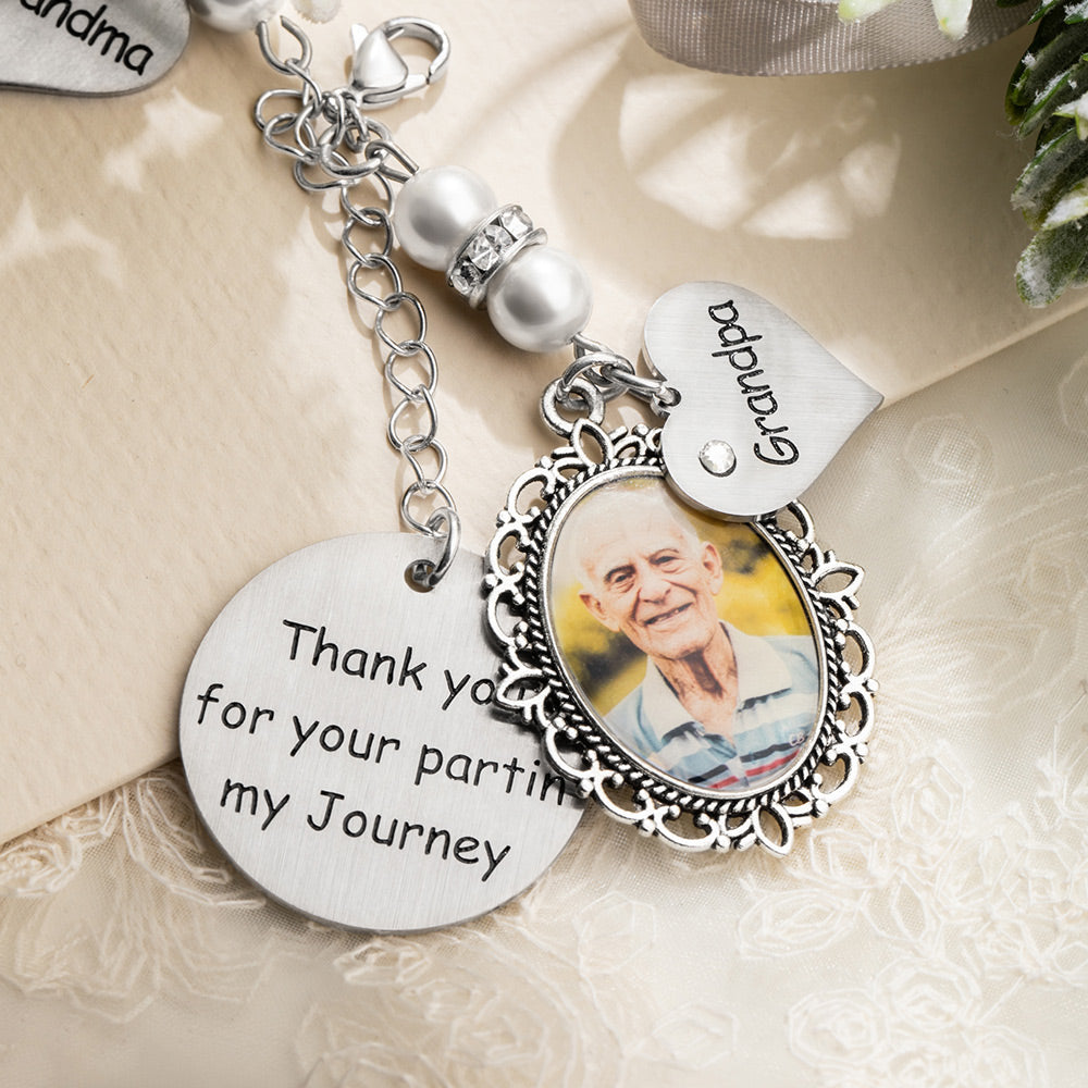 Customized Photo Charm for Bridal Bouquet
