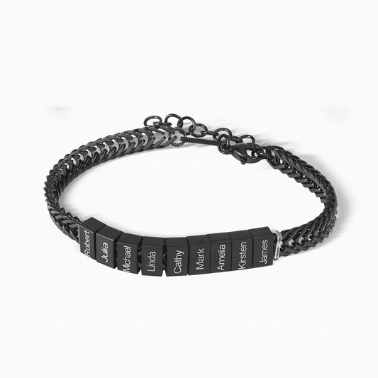 custom dad bracelet with 1 12 kids names