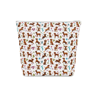 Vizsla Print Cotton Cosmetic Bag/Makeup Organizer & Toiletry Bag