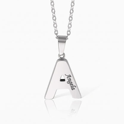 custom initial urn necklace with custom engraving