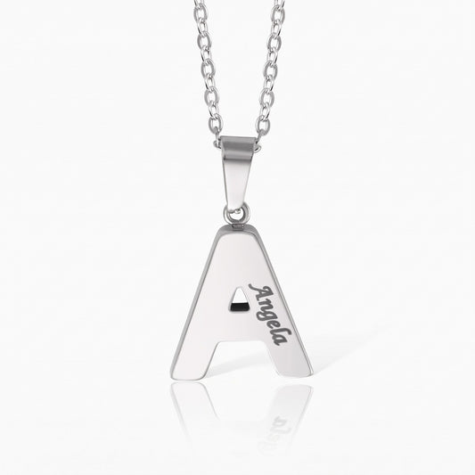 custom initial urn necklace with custom engraving