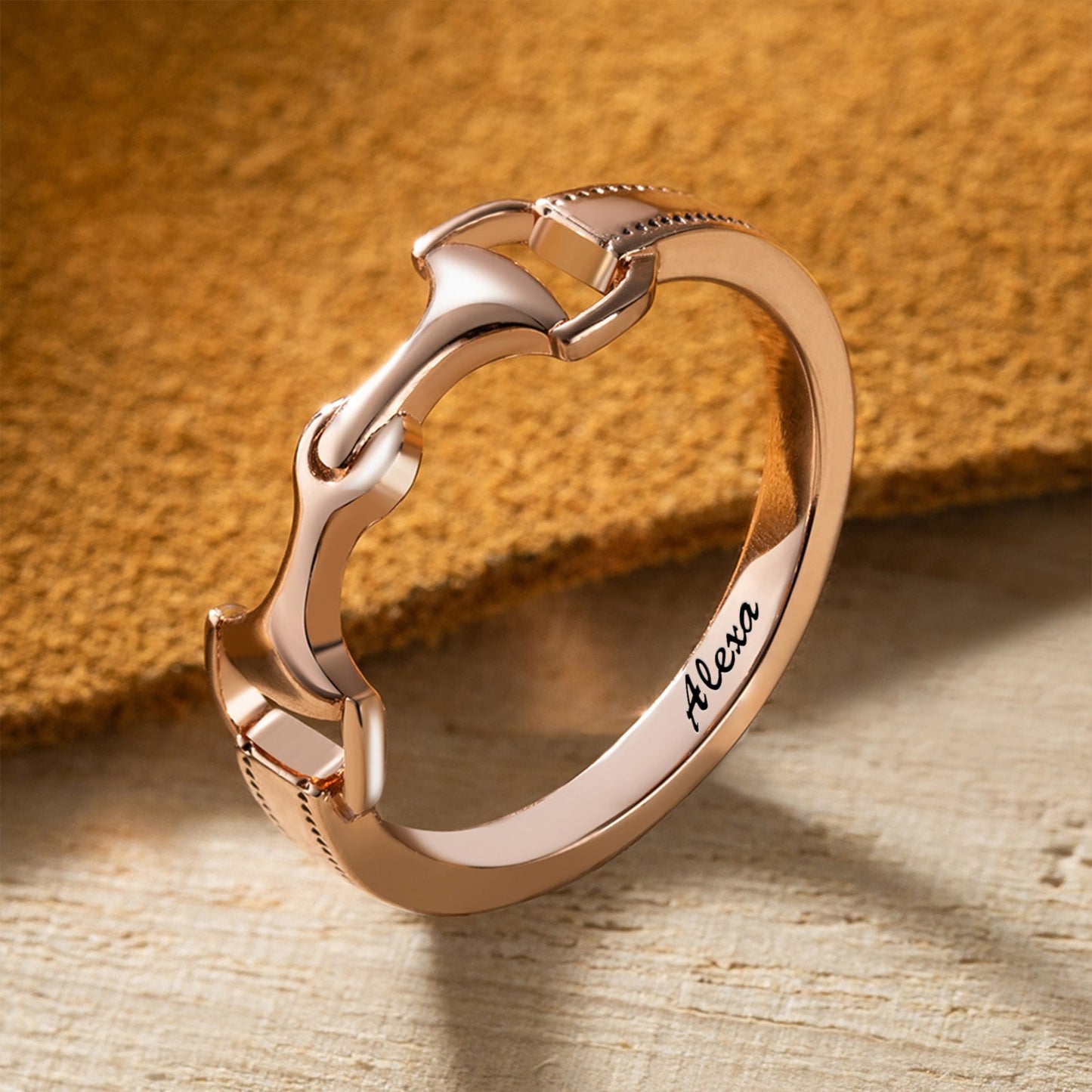 Custom Snaffle Bit Horse Ring