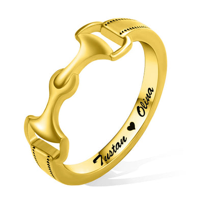 Custom Snaffle Bit Horse Ring