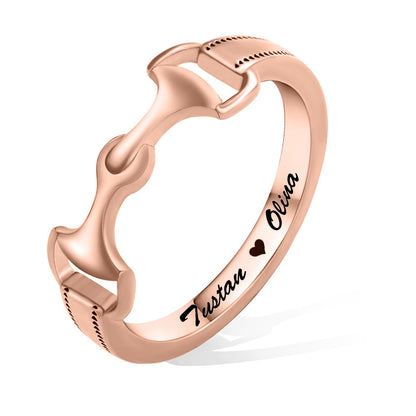 Custom Snaffle Bit Horse Ring