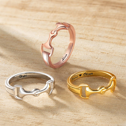 Custom Snaffle Bit Horse Ring