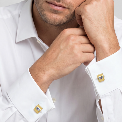 Personalized 1 to 4 Birthstones Cufflinks