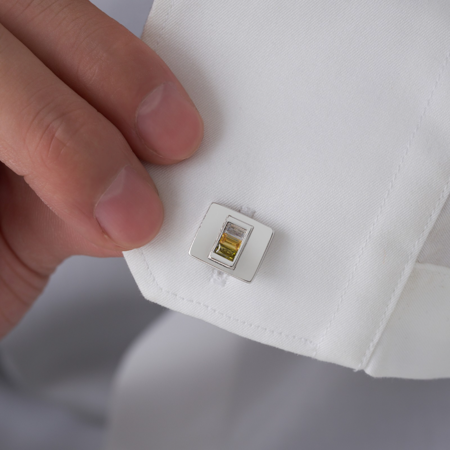 Personalized 1 to 4 Birthstones Cufflinks
