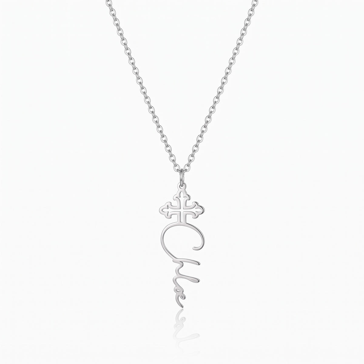 personalized cross name necklace womens crucifix jewelry