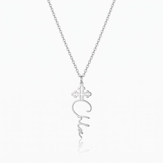 personalized cross name necklace womens crucifix jewelry