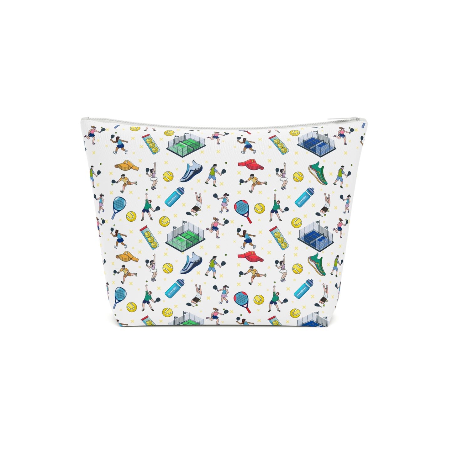 Padel Print Cotton Cosmetic Bag/Makeup Organizer & Travel Pouch