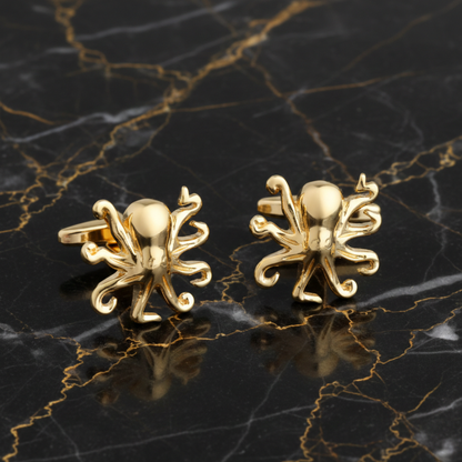 Octopus Shaped Cufflinks