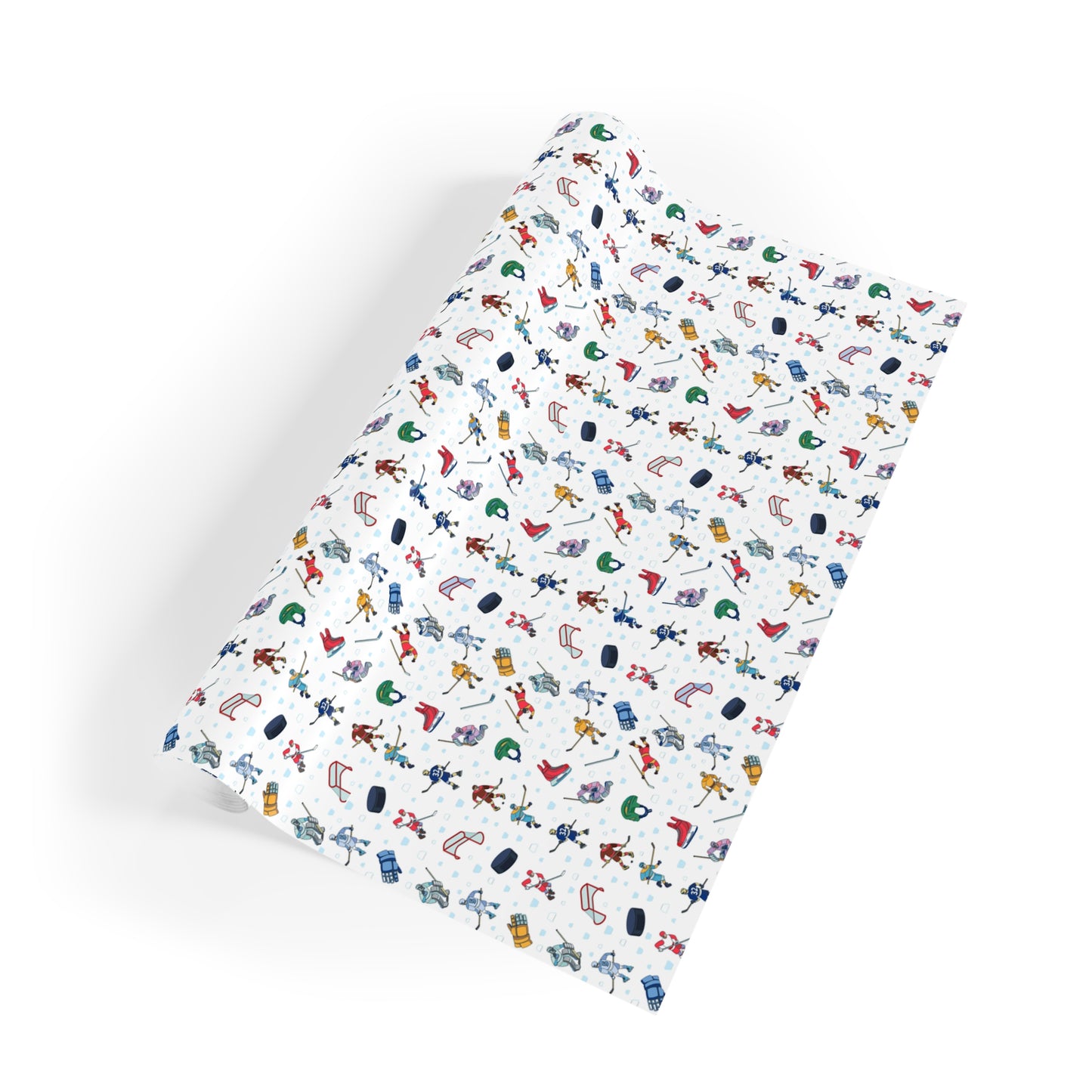 Ice Hockey Print Gift Wrapping Paper Roll