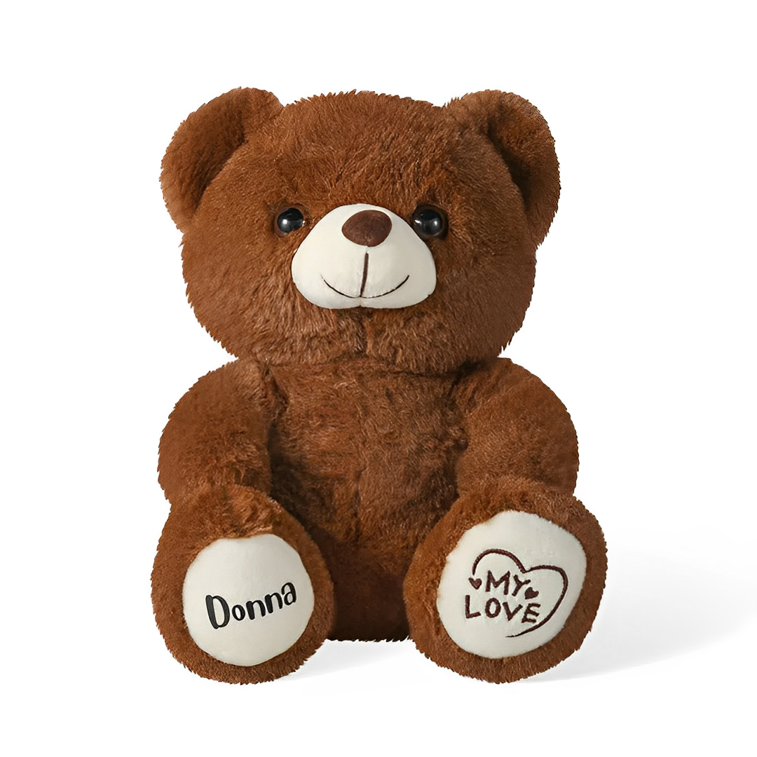 Personalized Ballerina Plush Bear with Name and Custom Text