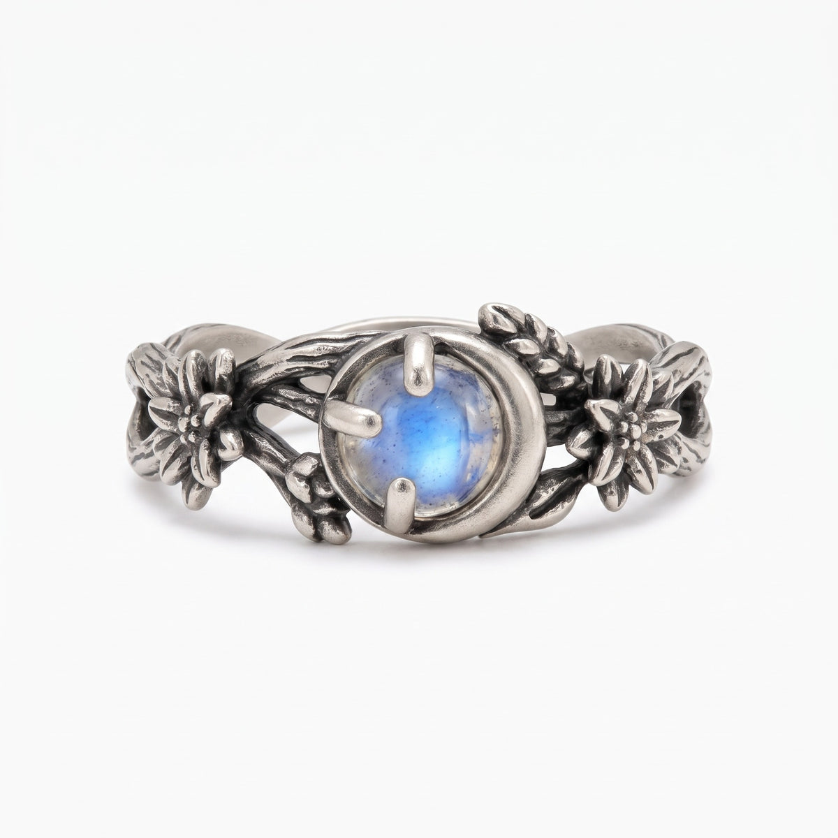 vintage branches moonstone ring