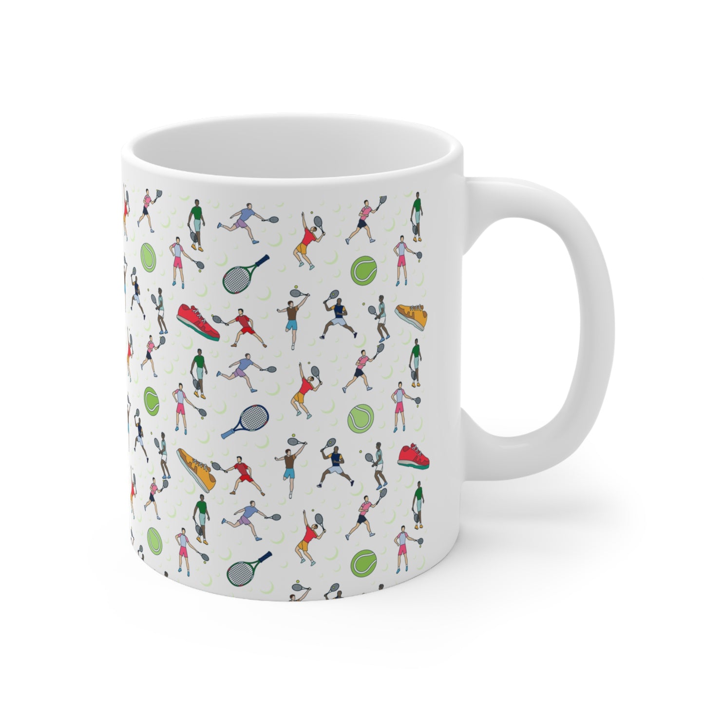 Tennis Print 11oz Ceramic Mug