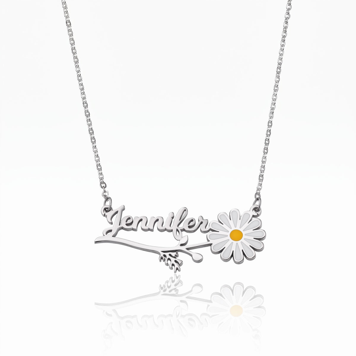 personalized daisy name necklace