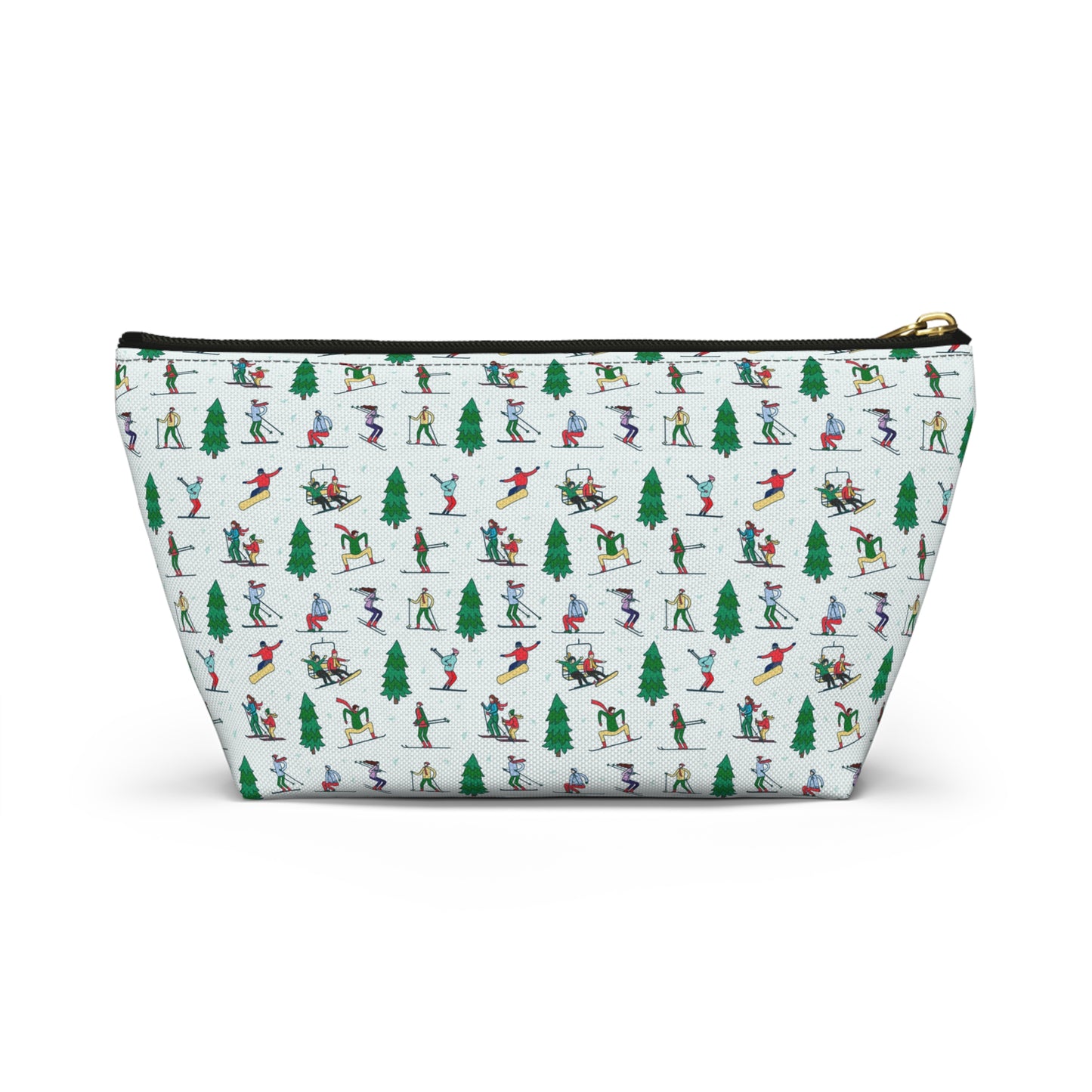 Winter Skiing Landscape Printed Pencil Case/Makeup Bag/Travel Pouch