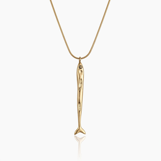 sardine fish pendant necklace