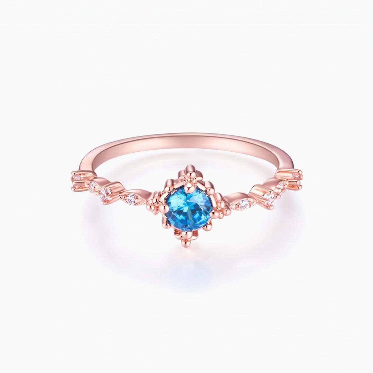 personalized dainty birthstone ring