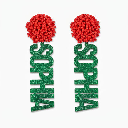 custom team game day earrings