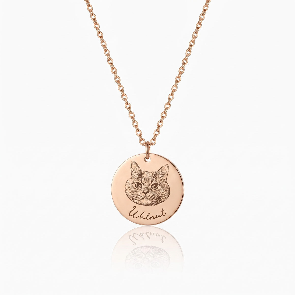 custom pet portrait necklace personalized