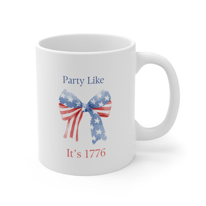 "Party Like It's 1776" 4th of July 11oz Ceramic Mug