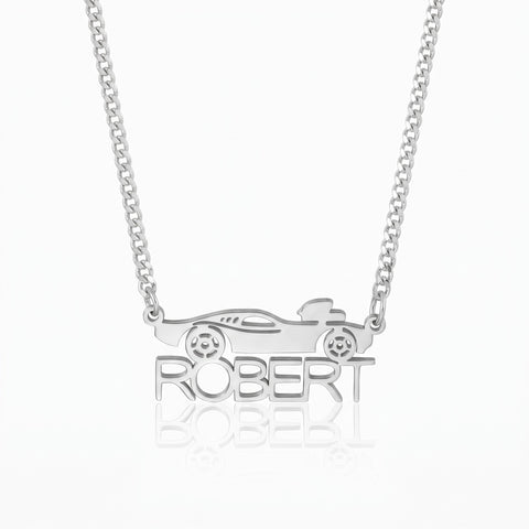 Personalized Car Necklace with Custom Name