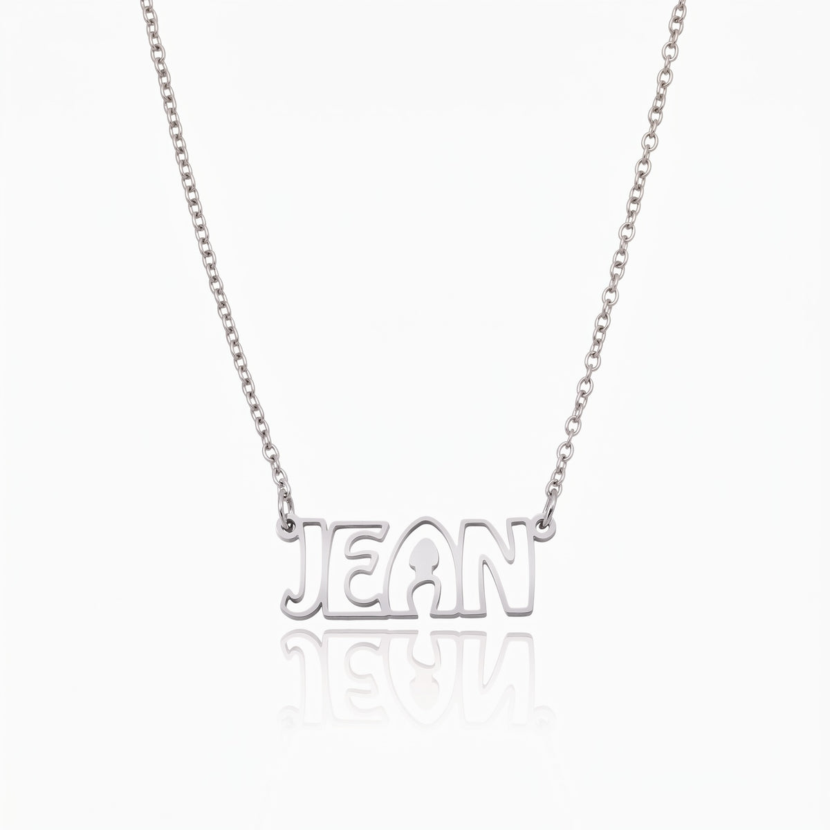 personalized name hollow font necklace custom name letter necklace dainty silver name necklace hollow font jewelry bestfriend necklace