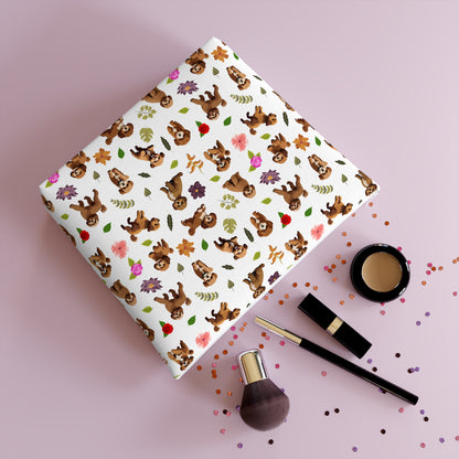 Cavapoo Print Cotton Cosmetic Bag/Makeup Organizer/Travel Pouch