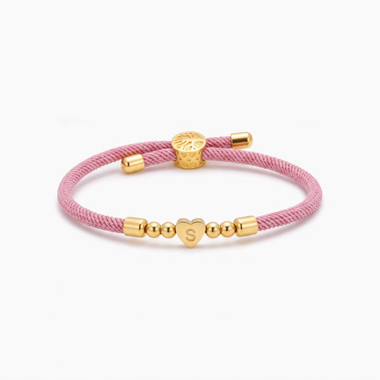 inital braded rope bracelet