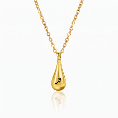 custom tear drop cremation urn necklace tiny teardrop shaped urn necklace with initials for ashes personalized engraved cremation jewelry