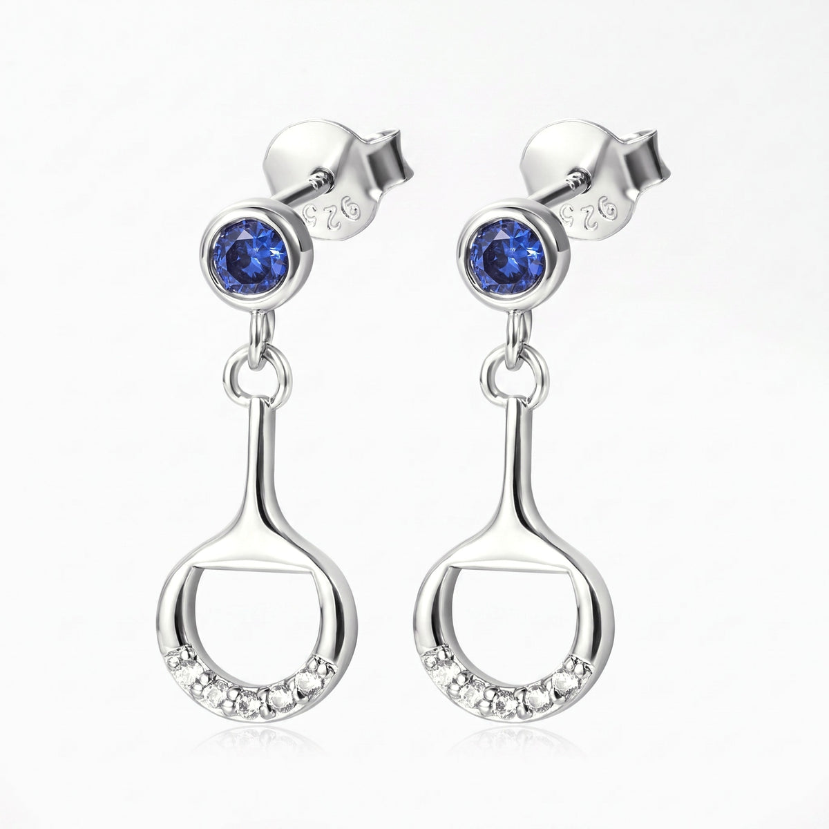 personalized birthstone horse bit earrings 925 sterling silver snaffle bit birthstone earrings equestrian jewelry gift for horse lover