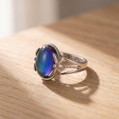 Mood Ring with Custom Inner Engraving photo 7