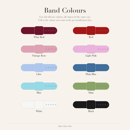 Engraved Medical Alert Silicone Smart Watch Band photo 9