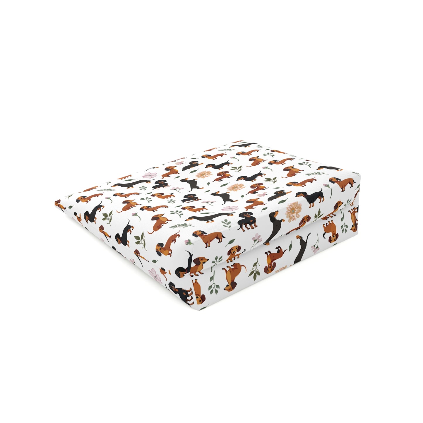 Dachshund Print Cotton Cosmetic Bag/Makeup Organizer/Toiletry Bag