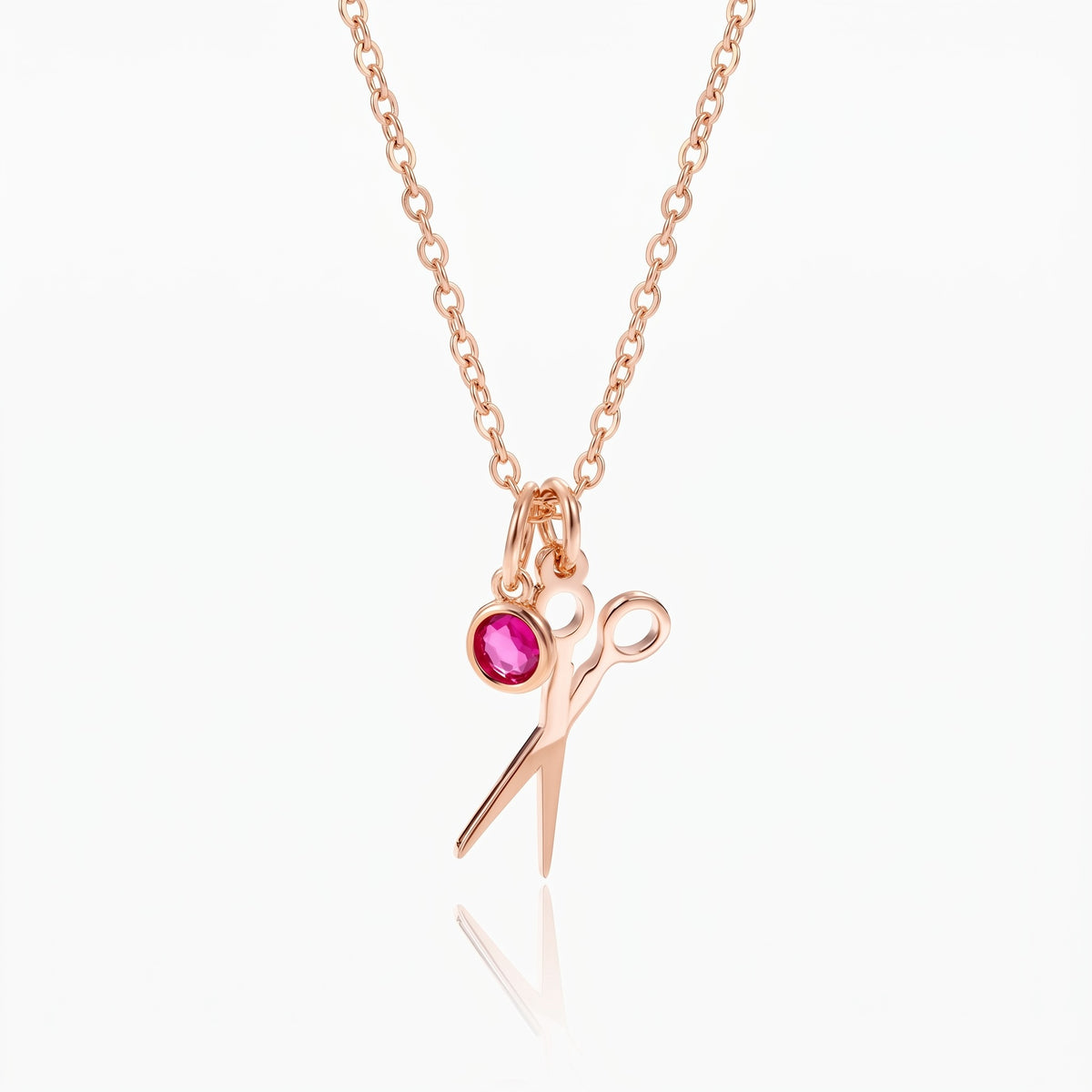 personalized tiny scissors necklace