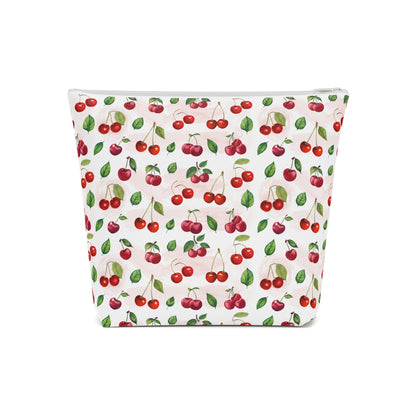 Cherry Print Cotton Cosmetic Bag/Makeup Travel Pouch