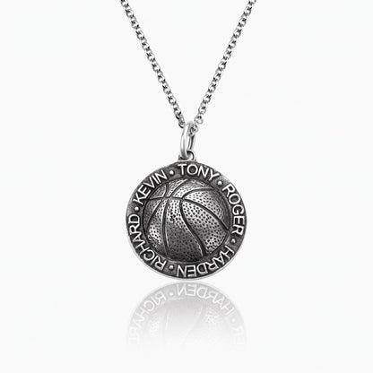 personalized basketball necklace 1
