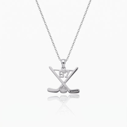 custom ice hockey sticks necklace