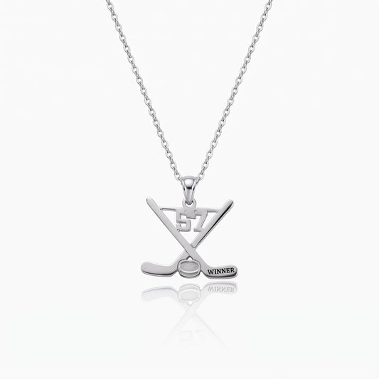 custom ice hockey sticks necklace