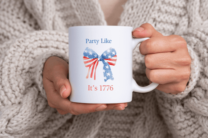 "Party Like It's 1776" 4th of July 11oz Ceramic Mug
