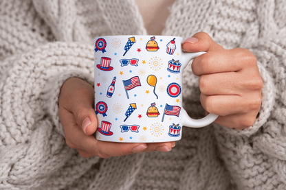 4th of July Print 11oz Ceramic Mug