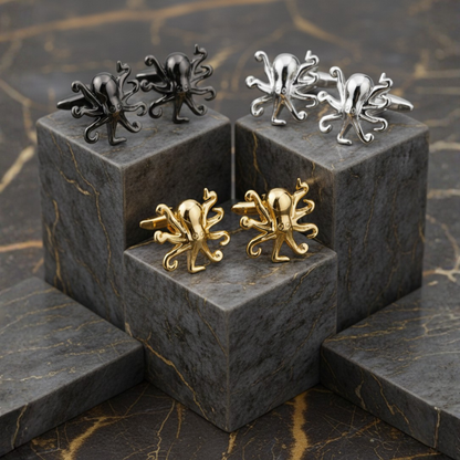 Octopus Shaped Cufflinks