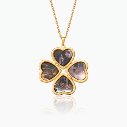 personalized photos heart locket necklace