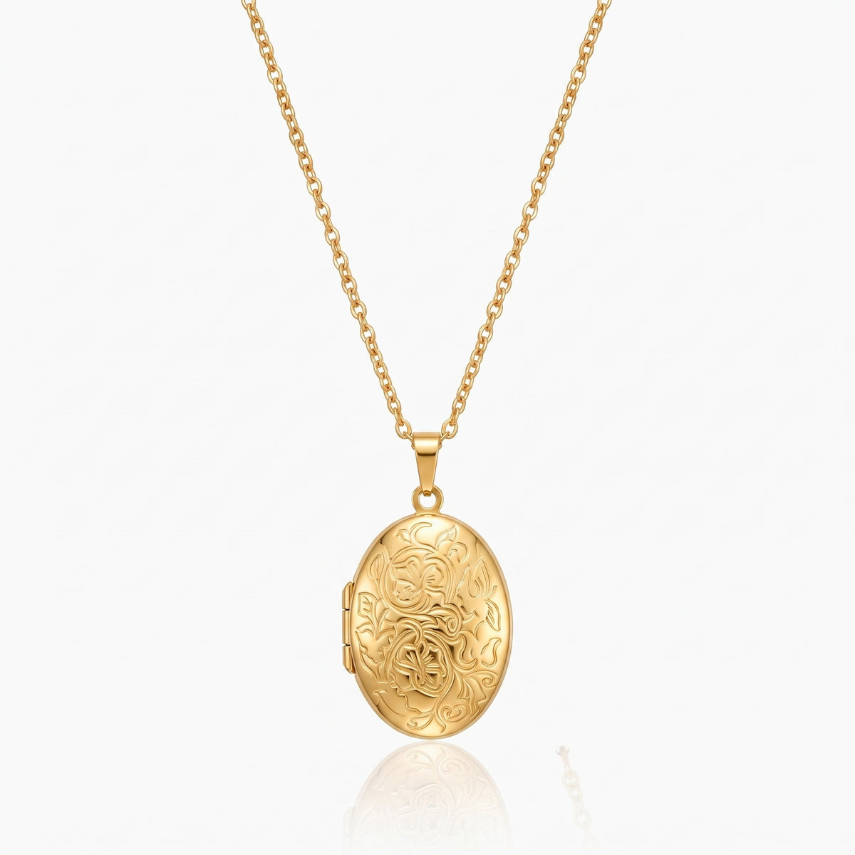 personalized photos folding locket necklace
