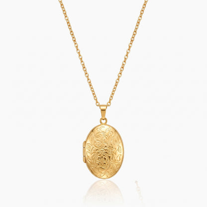 personalized photos folding locket necklace