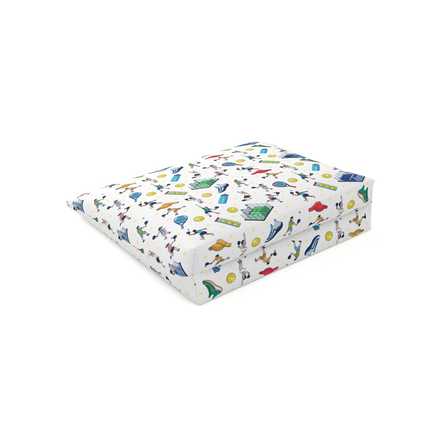 Padel Print Cotton Cosmetic Bag/Makeup Organizer & Travel Pouch