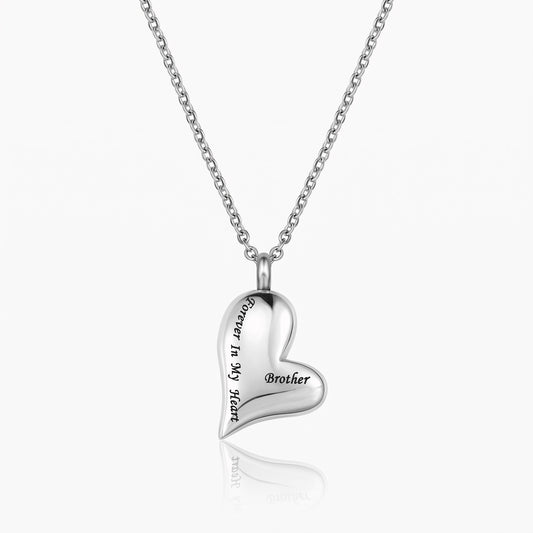 personalized heart urn necklace